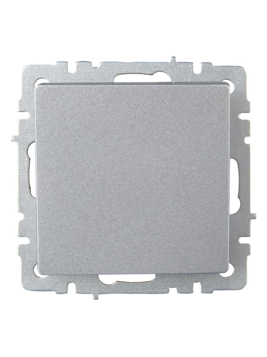 IEK Brite Алюминий Выключатель IEK BRITE 1-клавишный проходной 10А ВС10-1-6-БрА алюминий BR-V12-0-10-K47