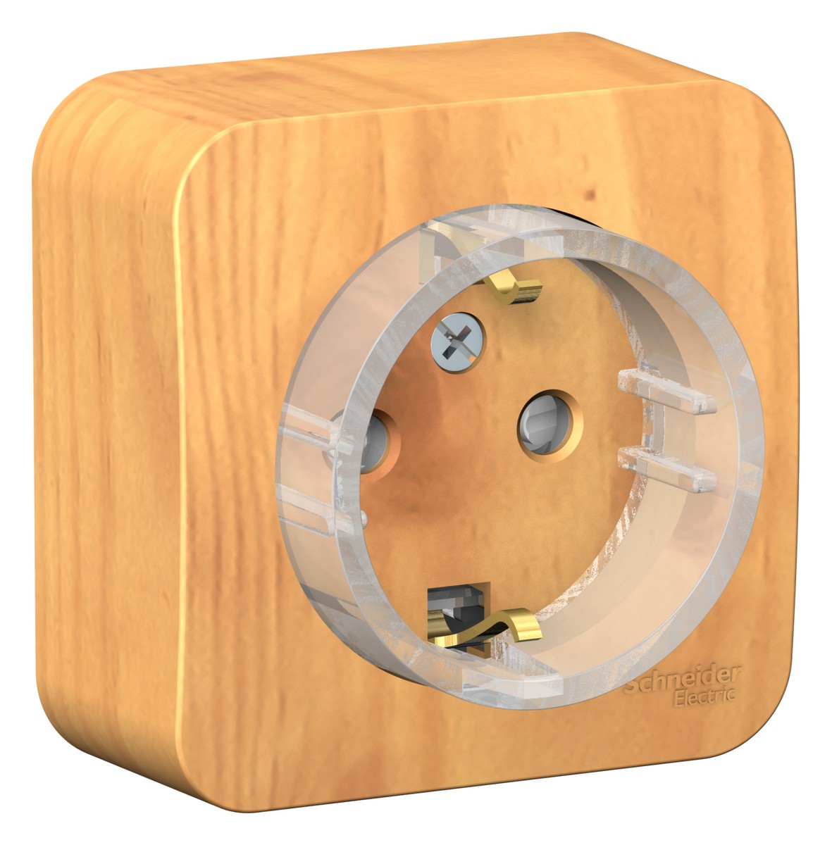 Blanca ясень розетки и выключатели Розетка SE Blanca с/з Ясень наружный со шторками (тонкая) BLNRA111115