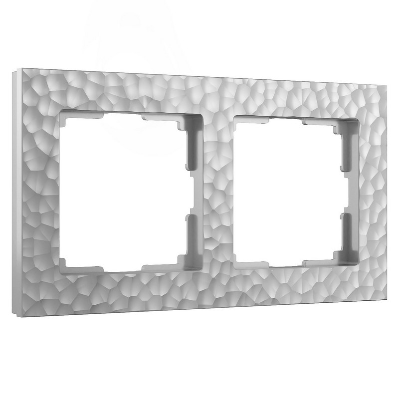 Рамки Werkel Hammer Рамка Werkel на 2 поста Hammer (серебряный) W0022406