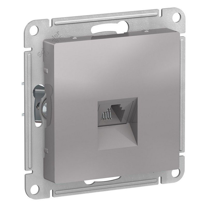 AtlasDesign Алюминий Розетка телефонная Systeme Electric AtlasDesign Алюминий RJ11, ATN000381