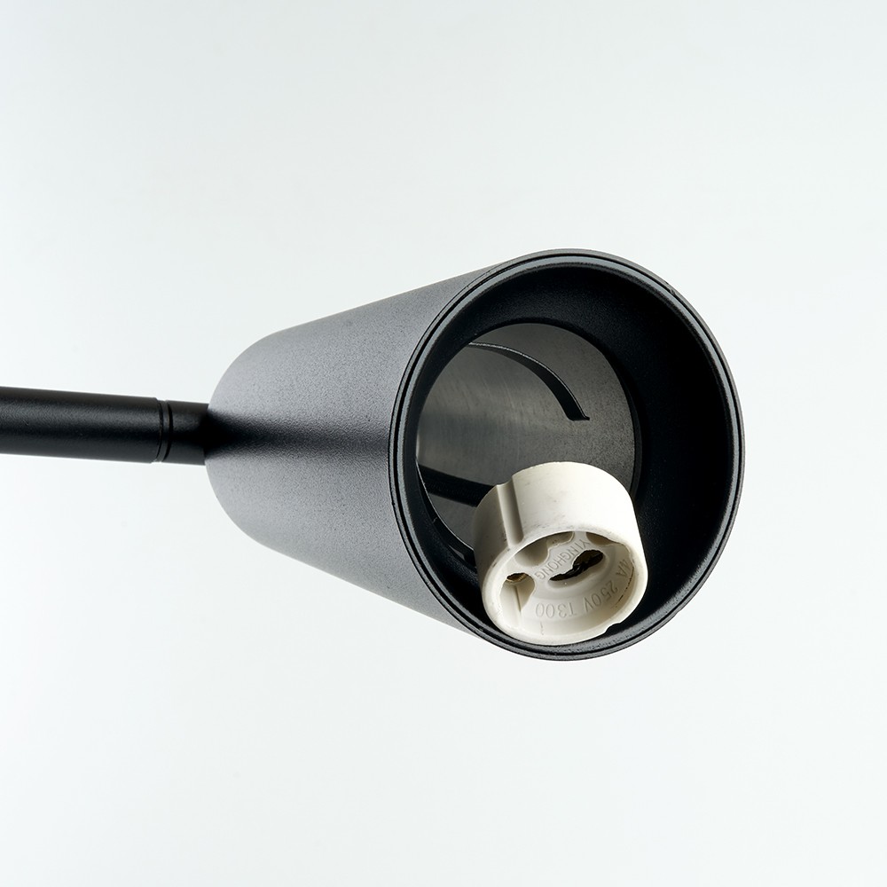 Настольные лампы Настольная лампа Feron DE185 BELL 35W GU10 черный 48424 