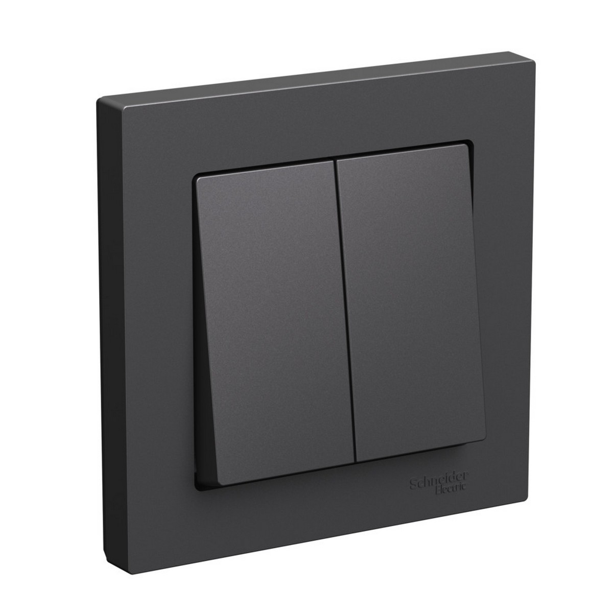 AtlasDesign Базальт Выключатель Systeme Electric AtlasDesign Базальт 2-клавишный, сборе ATN001452