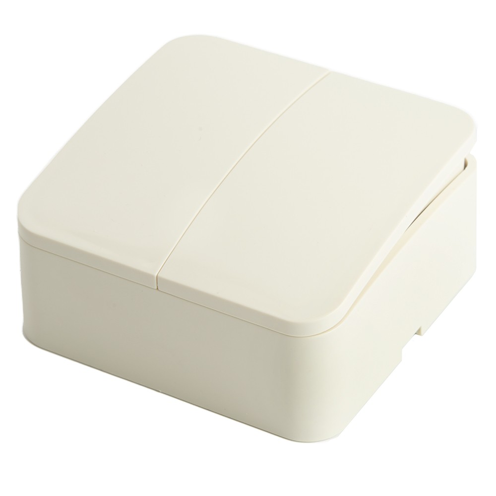 Накладные розетки и выключатели Stekker Выключатель STEKKER открытой установки 2-клавишный MSW10-20-04 София слоновая кость 49474