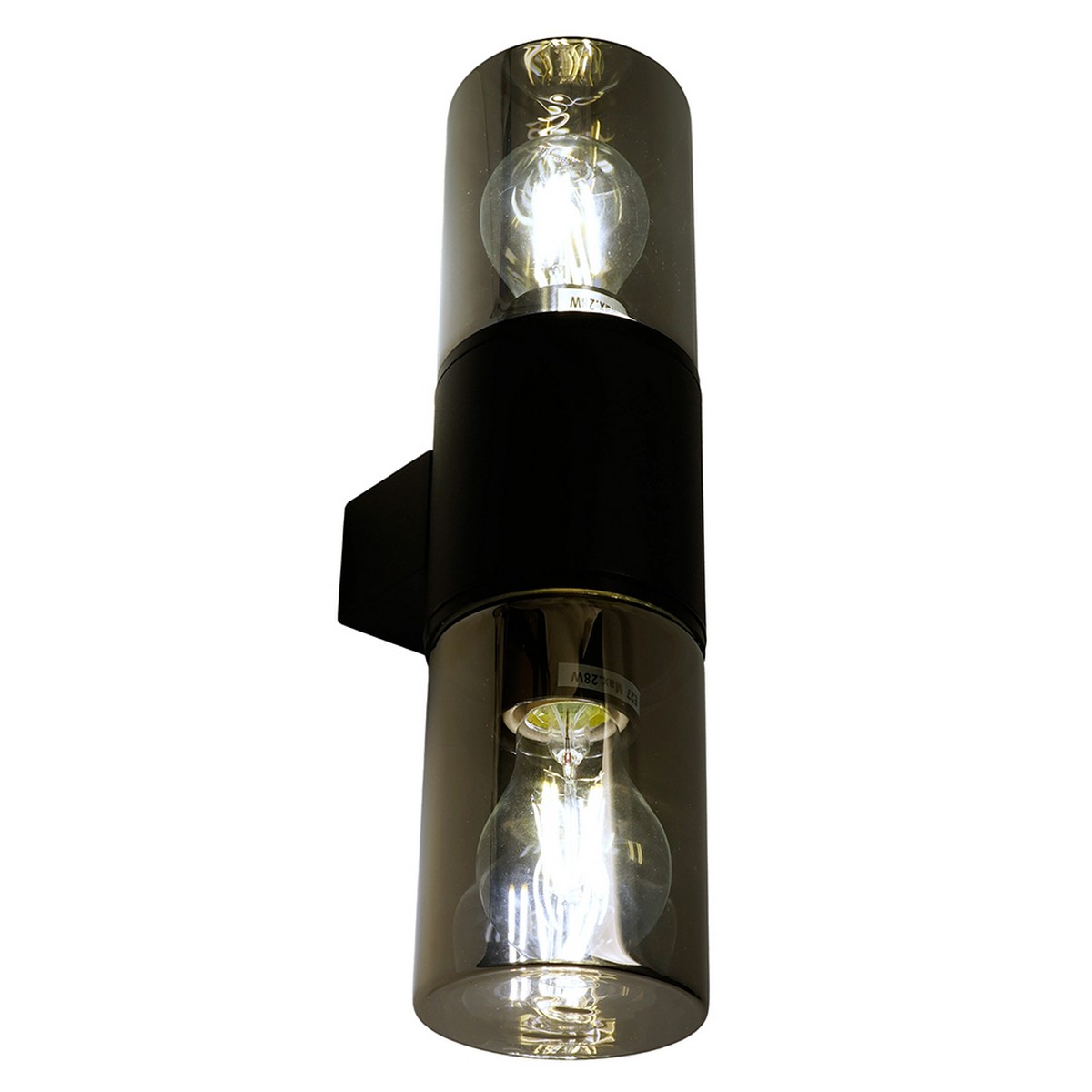 Уличные настенные светильники Светильник садово-парковый Feron DH1802 на стену вверх/вниз E27 черный 51993 