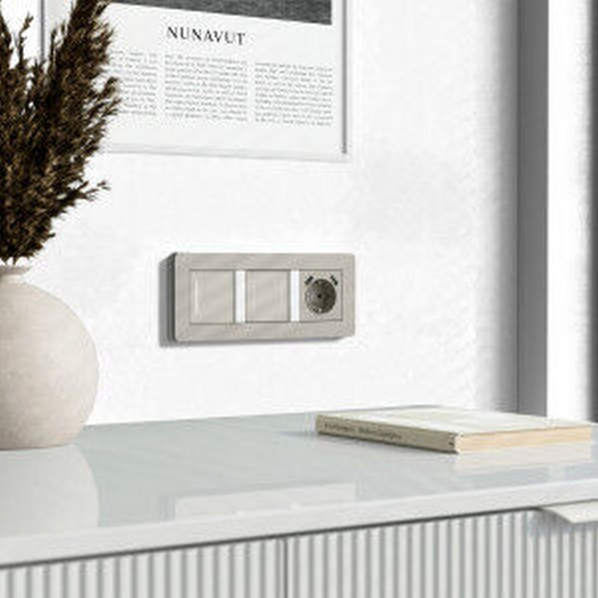 Werkel дымчатый Умный сенсорный Выключатель Werkel двухклавишный (дымчатый) W4523641