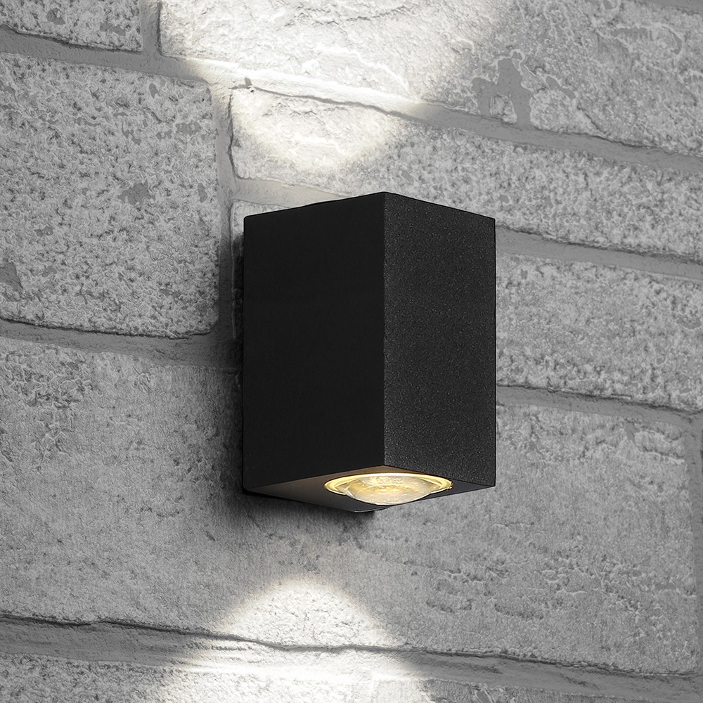 Уличные настенные светильники Светильник уличный светодиодный Feron DH055 2*5W 800Lm 4000K черный 48486 