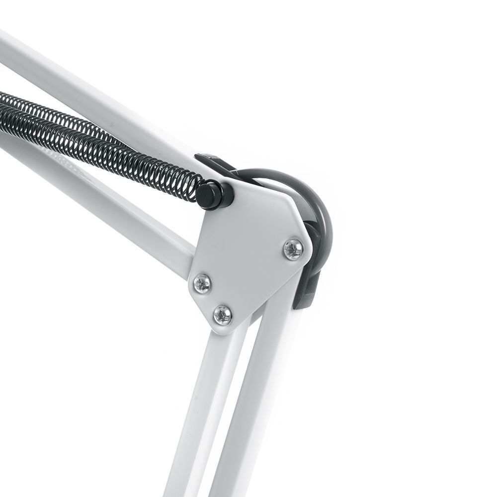 Настольные лампы Настольная лампа Feron DE1430 60W 230V под лампу E27 на струбцине белый 24232 