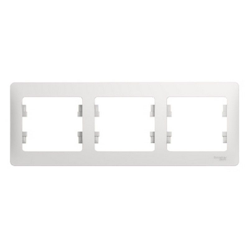 Glossa Белый Рамка Systeme Electric Glossa Белый 3-я, горизонтальная GSL000103