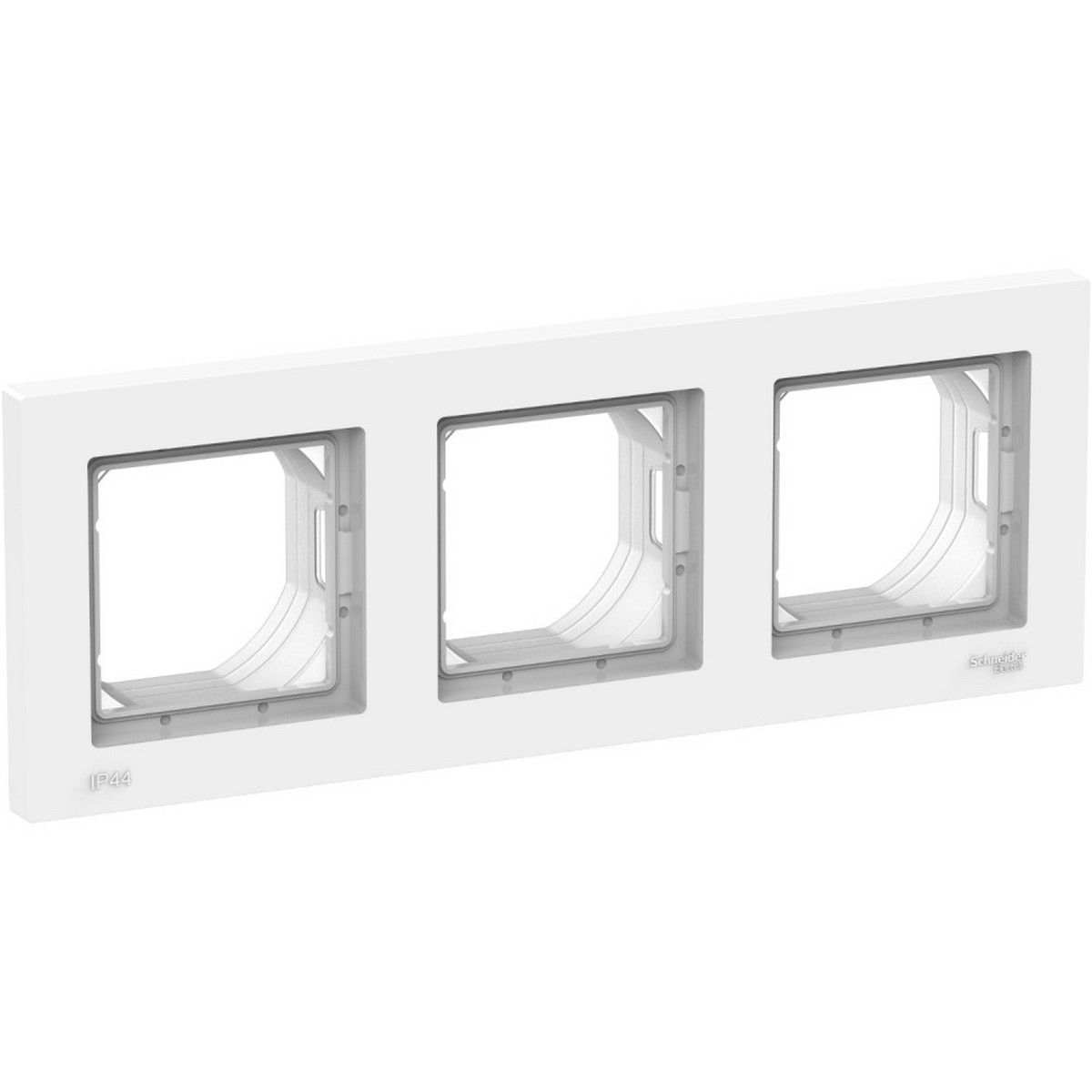 AtlasDesign Белый Рамка Systeme Electric AtlasDesign Aqua белый 3-я IP44 ATN440103