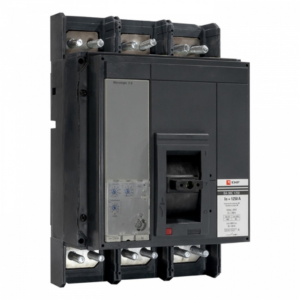3 полюсные (трехполюсные) Автоматический выключатель EKF PROxima ВА-99C (Compact NS) 1250/1250А 3P 50кА mccb99C-1250-1250 