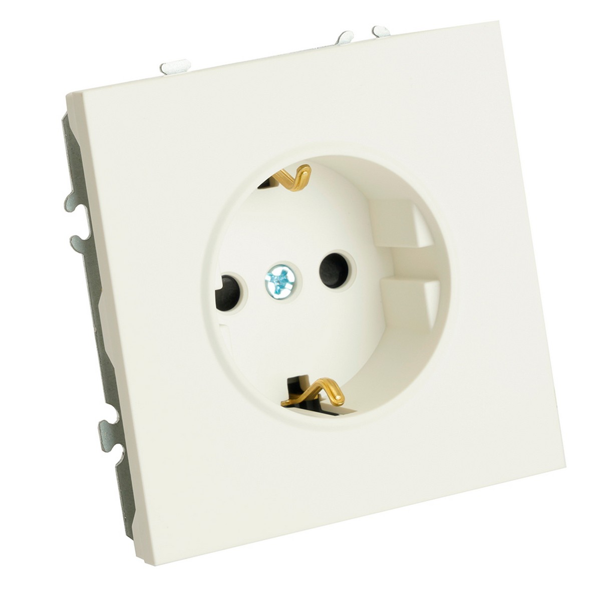 Эмили - Розетки и выключатели Stekker Розетка 1-ая с защитной шторкой с/з STEKKER Эмили RST16-5110-01 белый фарфор soft touch 49880