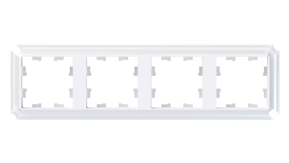 AtlasDesign Рамки Antique Рамка Systeme Electric AtlasDesign Antique Белый 4-ая, универсальная ATN100104