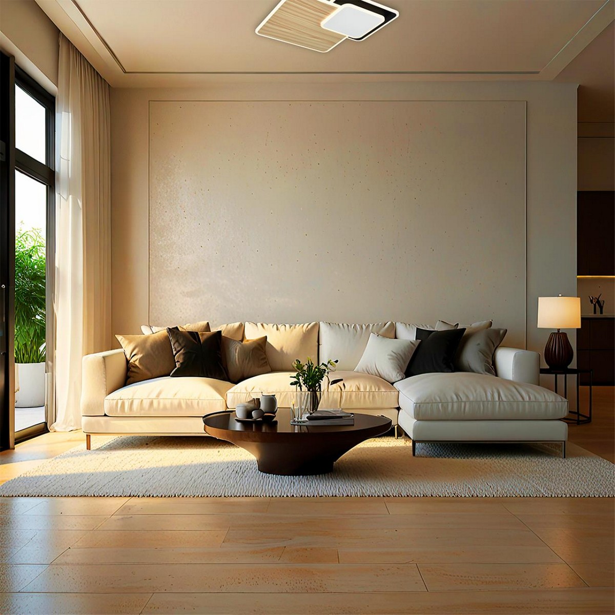 Управляемые светодиодные светильники и люстры Потолочный светильник СОНЕКС 7737/60L PINE 