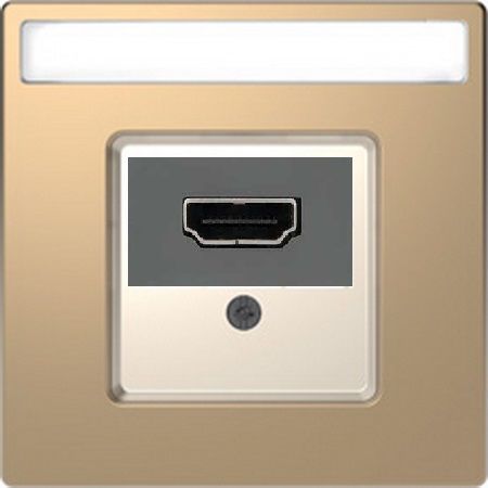 Merten D-Life Шампань Розетка HDMI Merten D-Life шампань