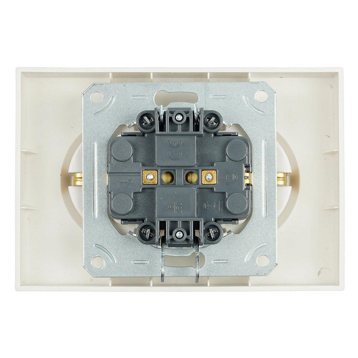 Эмили - Розетки и выключатели Stekker Розетка 2-местная с защитной шторкой STEKKER с/з  Эмили RST16-5114-08 кашемир soft touch 49908