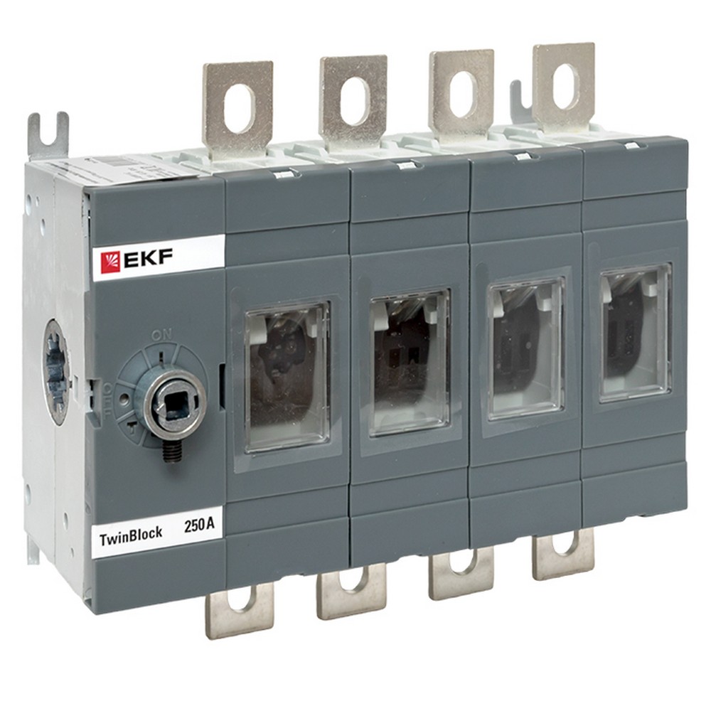 EKF Рубильник EKF 250A 4P без рукоятки управления TwinBlock tb-s-250-4p