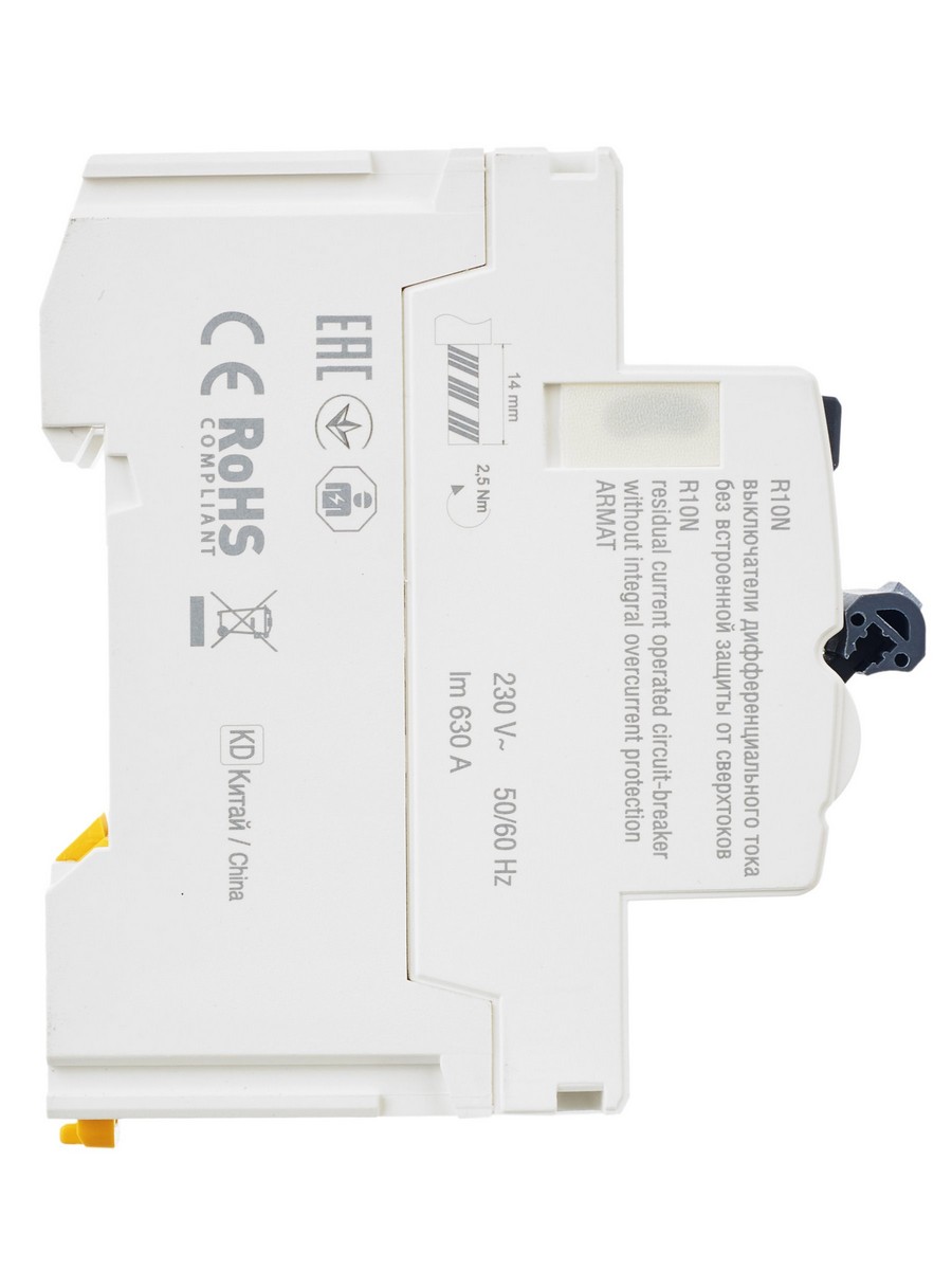 IEK ВДТ УЗО IEK ARMAT R10N 2P 63А 30мА тип A AR-R10N-2-063A030 