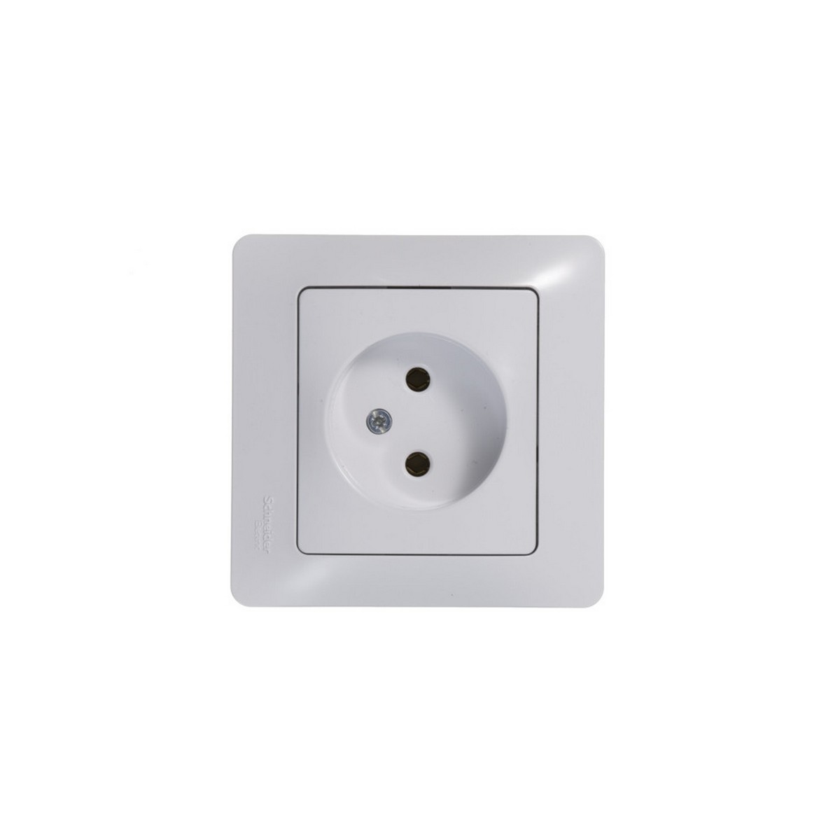 Glossa Белый Розетка Systeme Electric Glossa Белый без заземления GSL000141