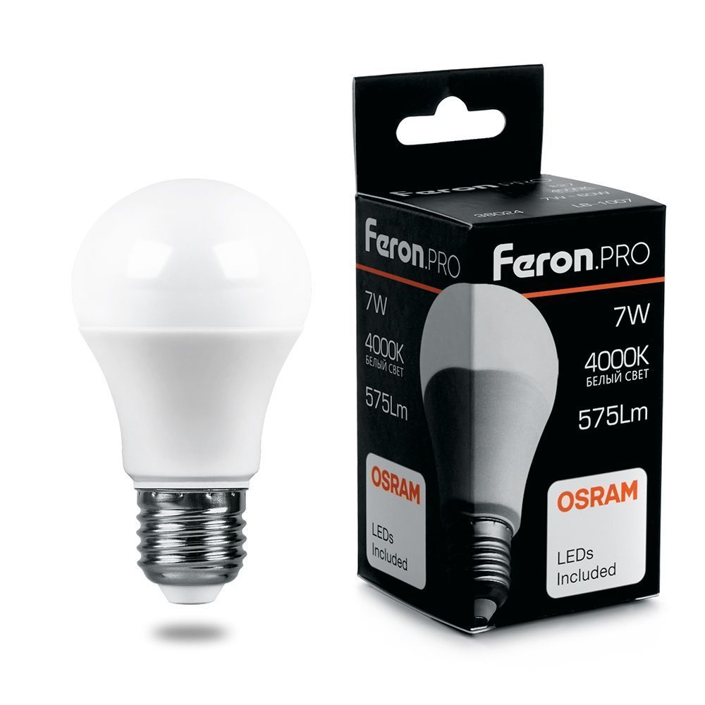 E27 Лампа светодиодная Feron.PRO LB-1009 Шар E27 9W 2700K OSRAM LED 38026 