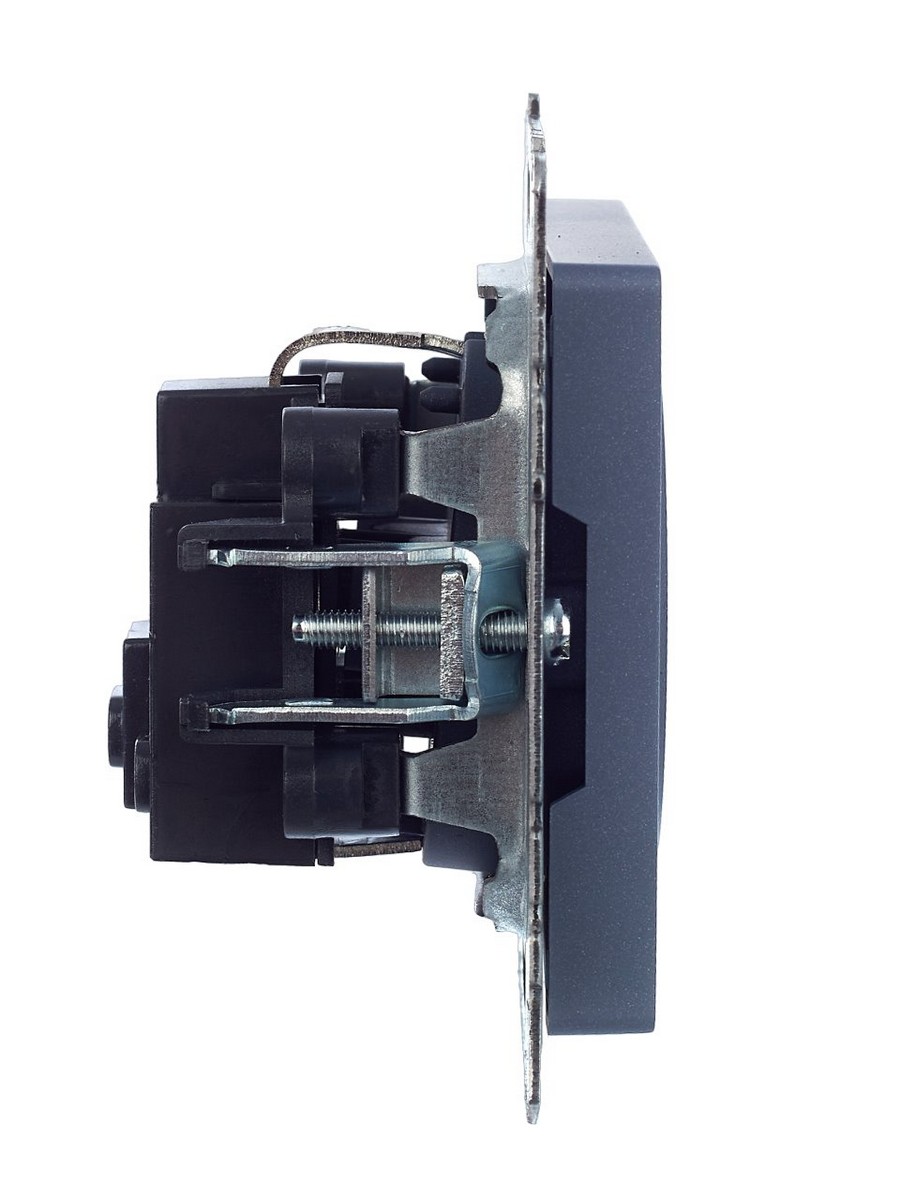 IEK Brite Маренго Розетка IEK BRITE с/з без шторок 16А РС11-1-0-БрМ маренго BR-R11-16-K35