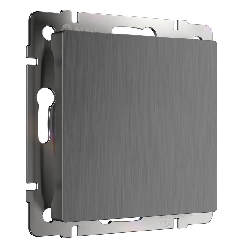 Werkel Графит рифленый механизмы Заглушка Werkel (графит рифленый) W1159204