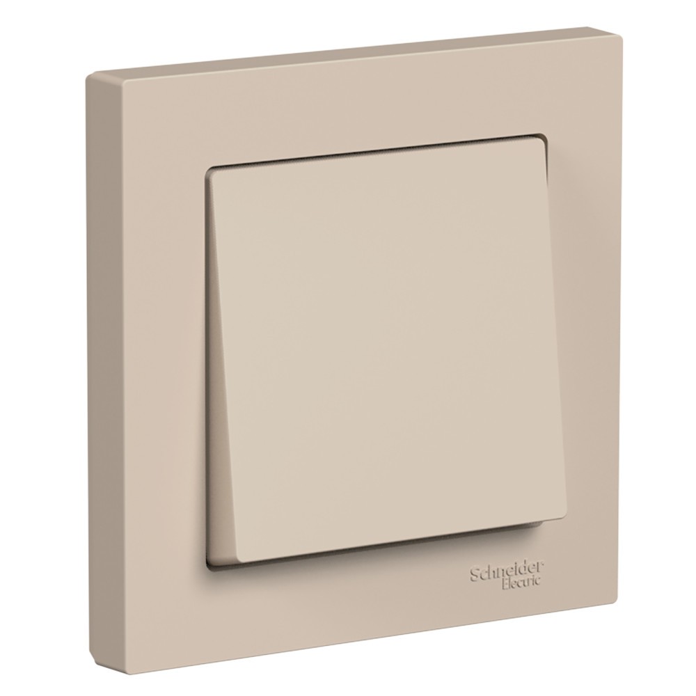 AtlasDesign Песочный Выключатель Systeme Electric AtlasDesign Песочный 1-клавишный,сх.1, 10АХ, в сборе ATN001212