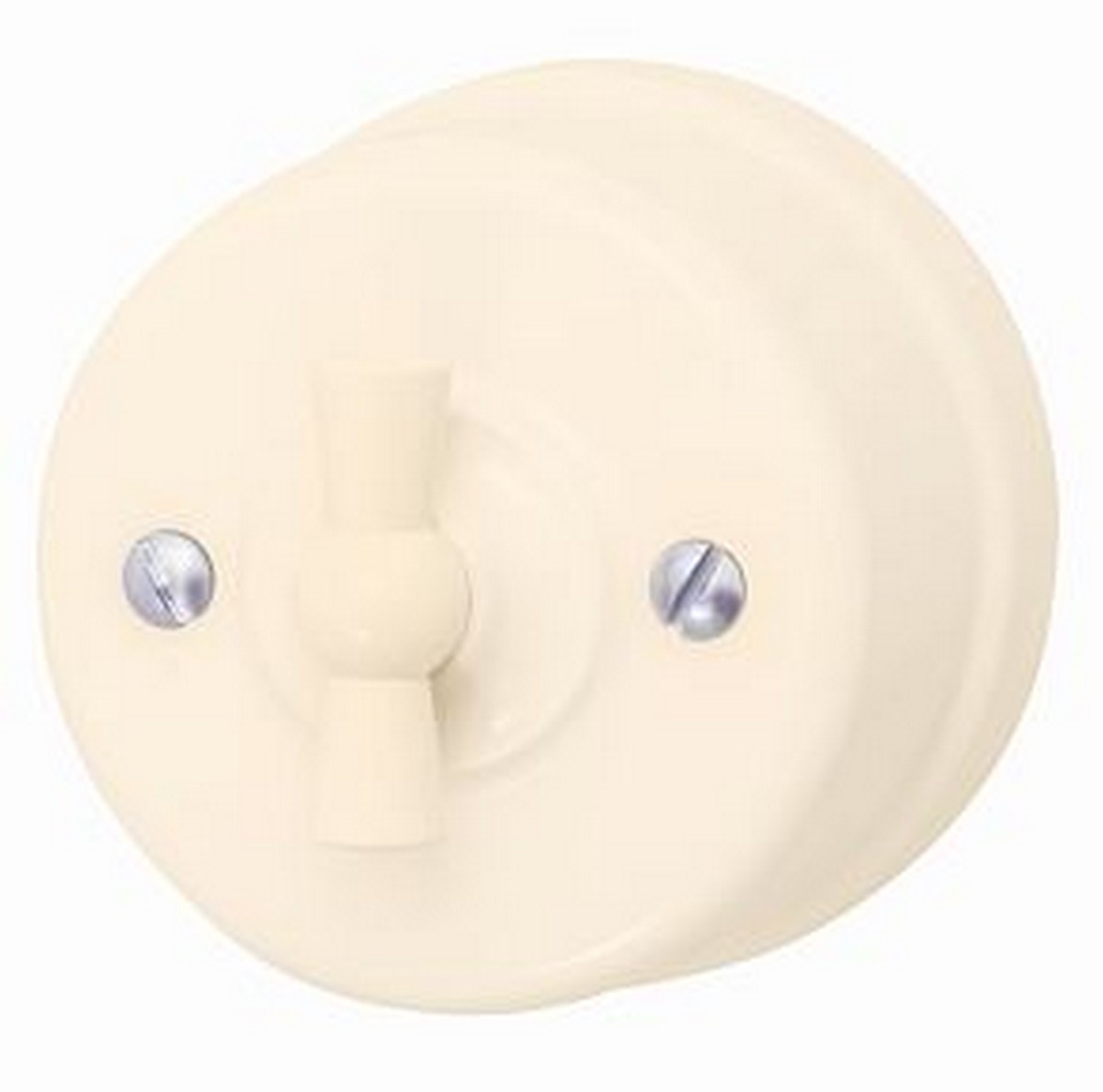 Bironi Лизетта - Ретро розетки и выключатели Выключатель BIRONI Лизетта Пластик Песочное золото 2-кл B1-202-24