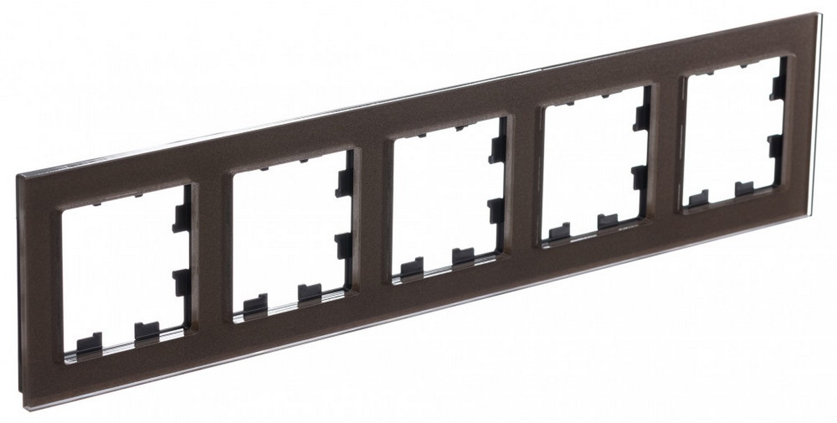 AtlasDesign Рамки Nature Рамка Systeme Electric AtlasDesign Nature Стекло Мокко 5-ая универсальная ATN320605