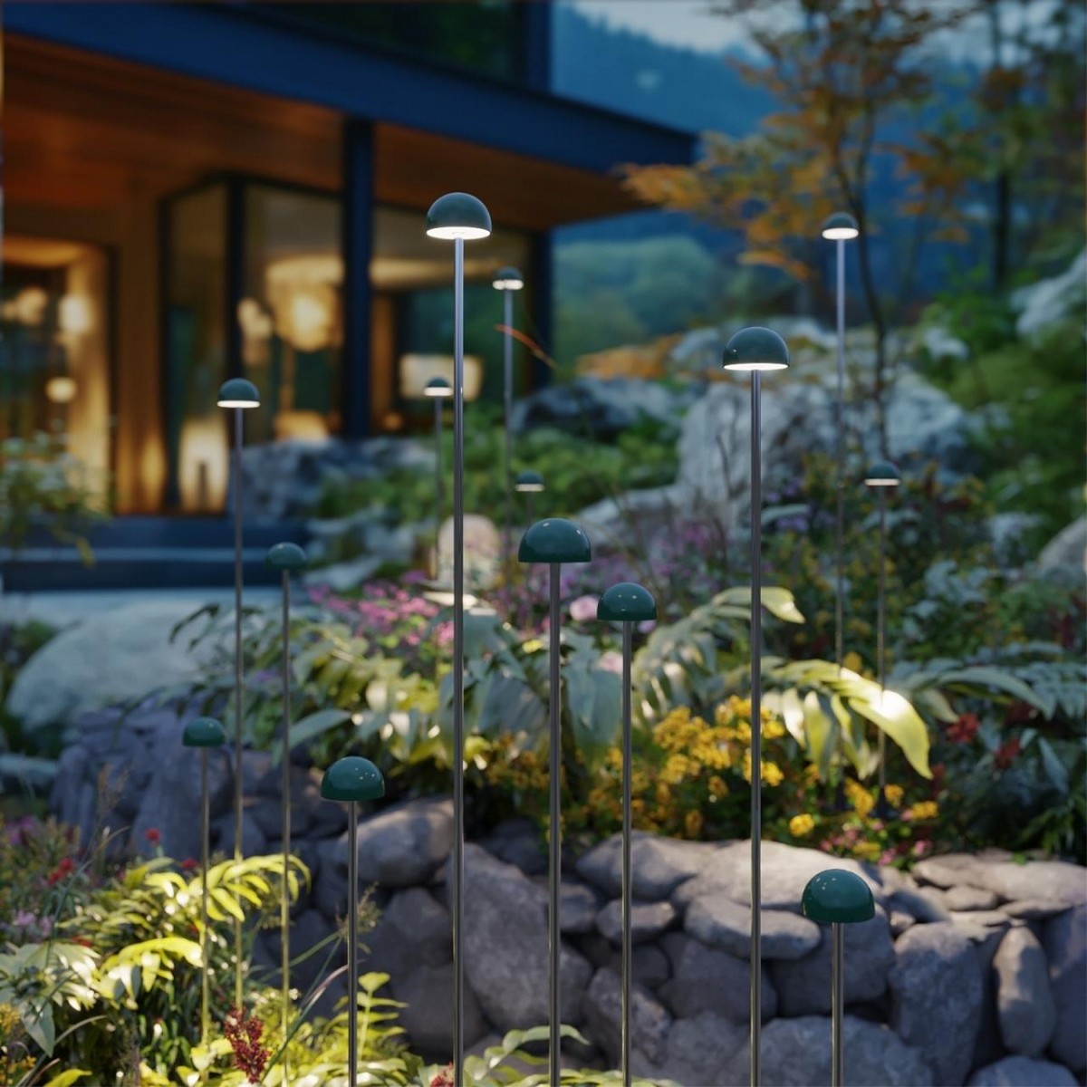 Уличные светильники столб Ландшафтный светильник ODEON LIGHT 7122/4GLA VERDE 