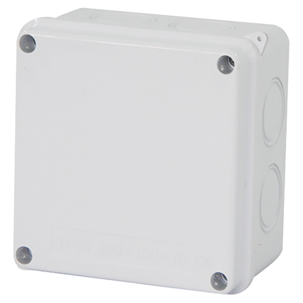 Коробка STEKKER разветвительная EBX31-02-65 100*100*70 мм IP65 светло-серая 39558