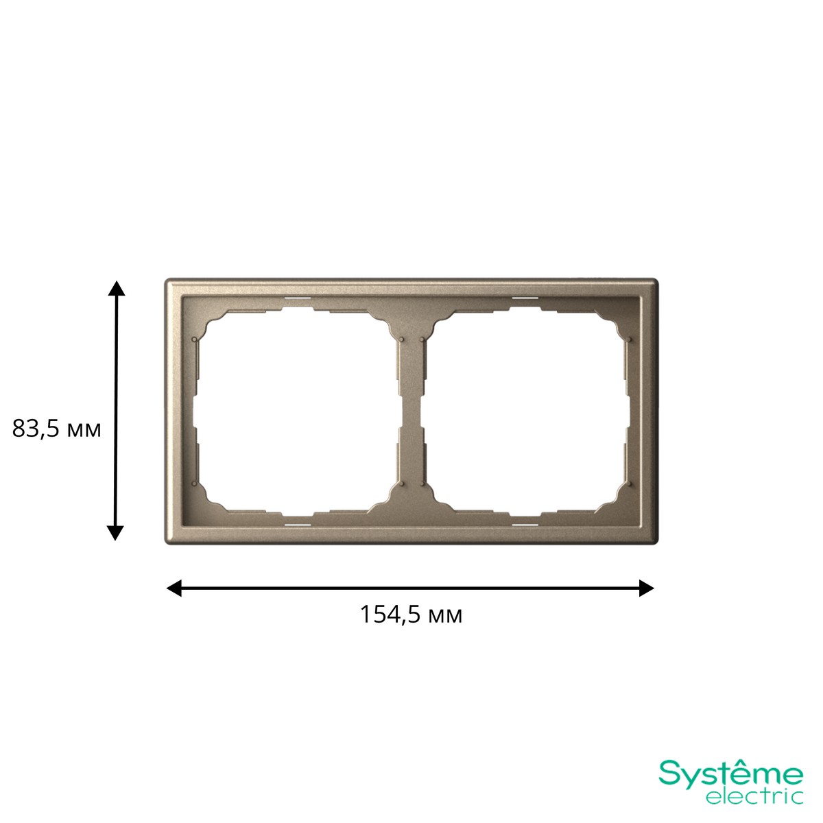 ArtGallery Шампань Рамка Systeme Electric ArtGallery Шампань 2-ая универсальная GAL000502