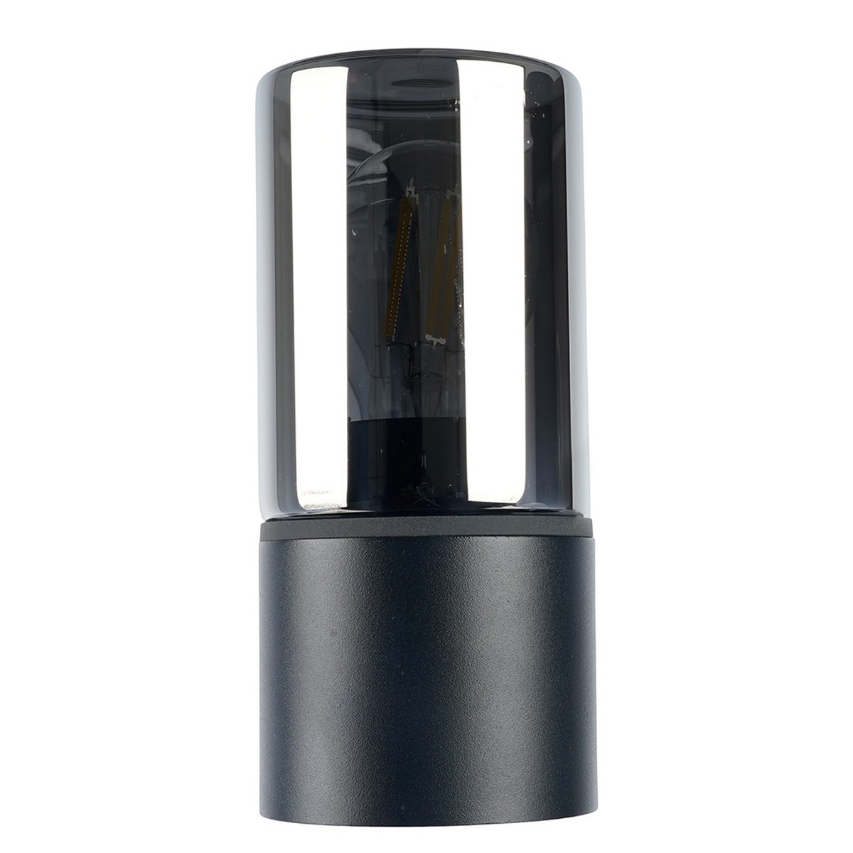 Уличные настенные светильники Светильник Feron DH1801 садово-парковый на стену вверх E27 черный 51992 