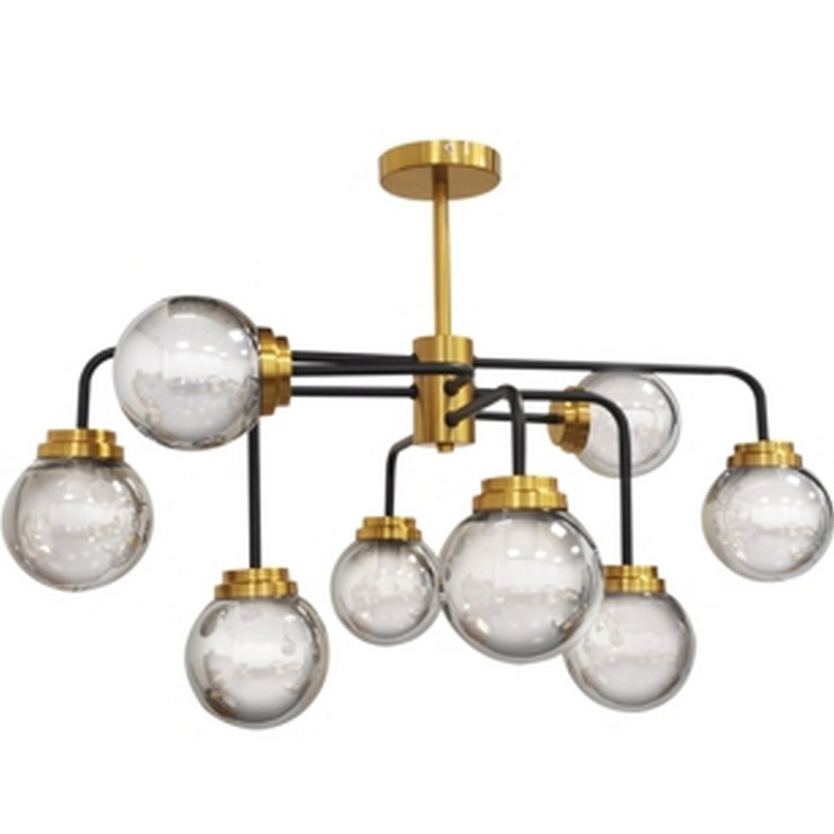 Люстры Люстра LEEK LE CH ARTGLASS E14x8 LE062300-031 