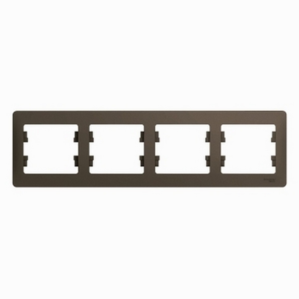 Glossa Шоколад Рамка Systeme Electric Glossa Шоколад 4-я, горизонтальная GSL000804