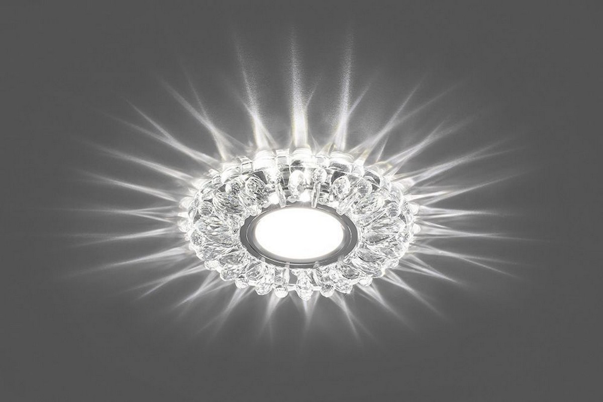 Встраиваемые светодиодные светильники Светильник встраиваемый с белой LED подсветкой Feron CD914 потолочный MR16 G5.3 прозрачный 28985 