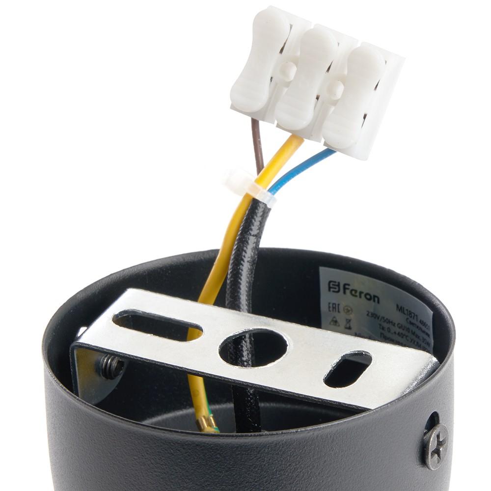 Светильники споты светодиодные Светильник спот Feron ML1871 PIXEL настенно-потолочный GU10 чёрный 48651 