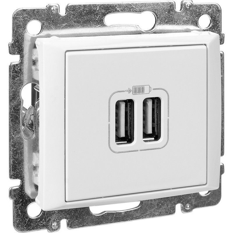 Legrand Valena Classic Белый Розетка USB 2-ая  Legrand Valena белый 770470