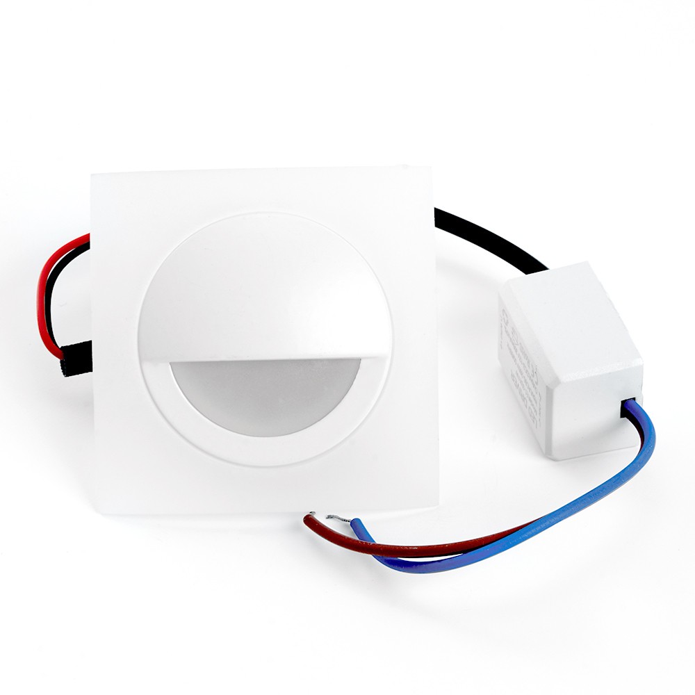 Встраиваемые светодиодные светильники Светодиодный светильник для лестницы Feron LN008 встраиваемый 3W 4000K белый 32665 