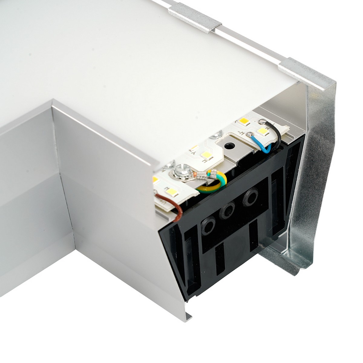 Линейные светодиодные светильники Светильник коннектор Feron AL4036L 4W 3000К-4000К-6400K L-образный серебро RetailRay 51872 