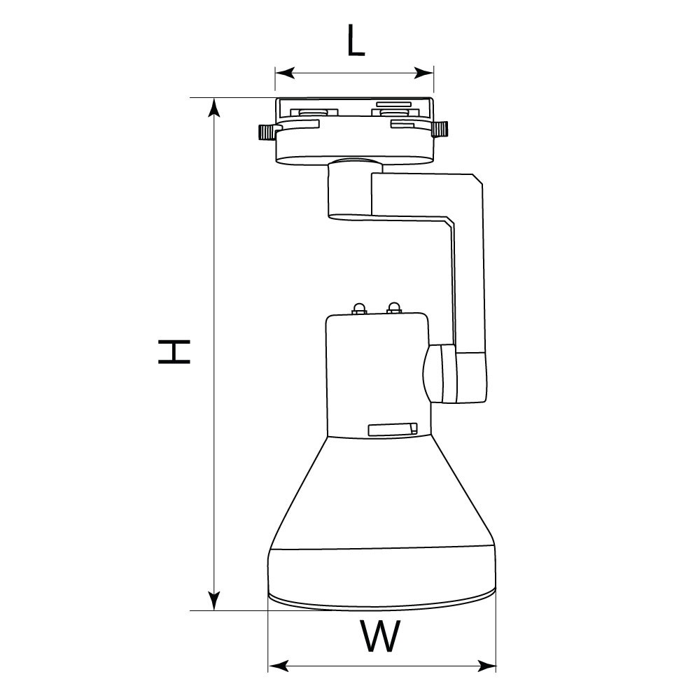 Трековые светодиодные светильники Светильник Feron AL193 трековый однофазный на шинопровод под лампу E27, черный 41598 
