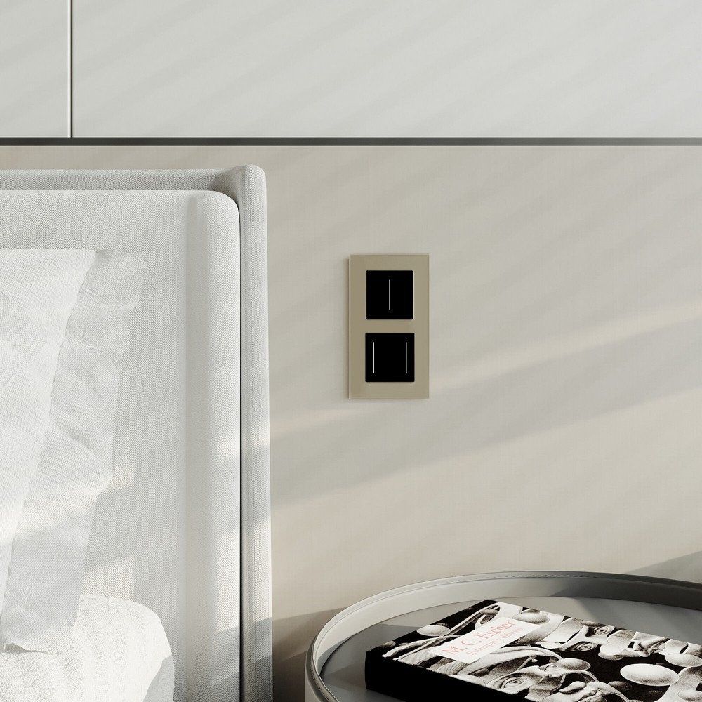 Werkel Черный матовый механизмы Умный сенсорный выключатель Werkel двухклавишный (черный) W45230080