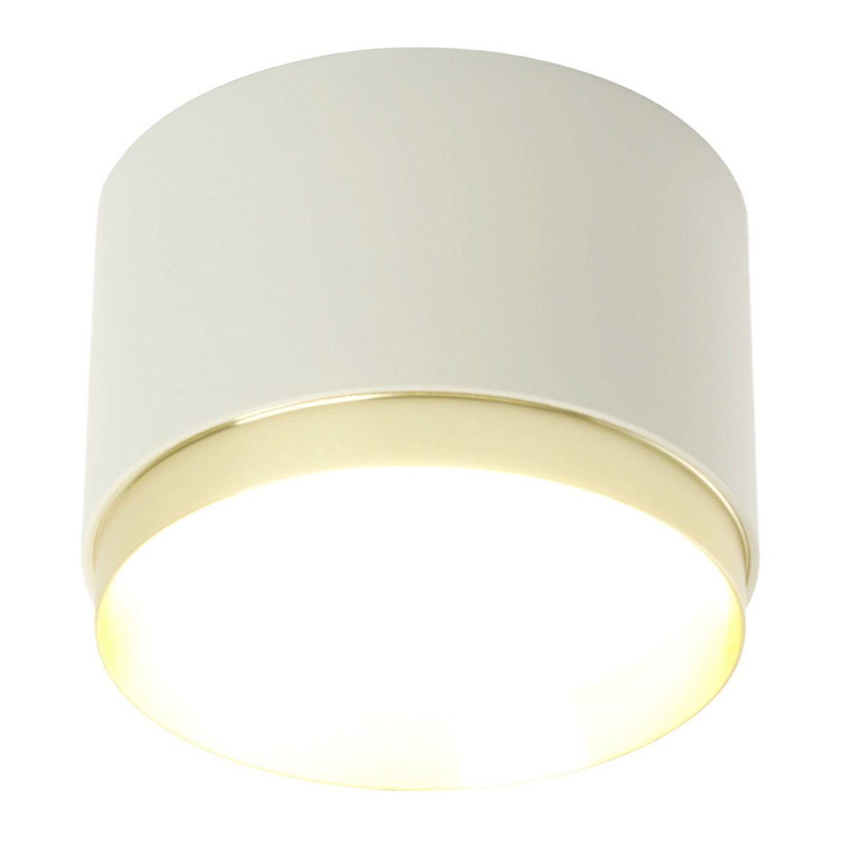 Светильники споты светодиодные Светильник Feron потолочный Barrel DUET HL459 GX53 белый + золото IP20 52022 