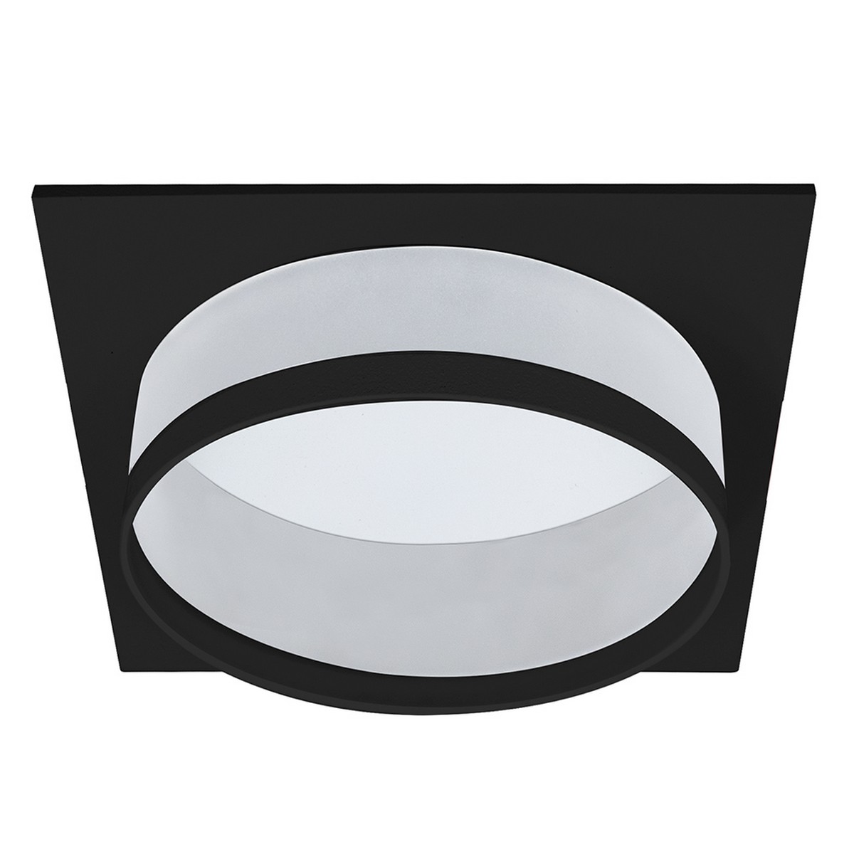 Встраиваемые светодиодные светильники Светильник встраиваемый Feron DL701 GX70 черный квадрат 51096