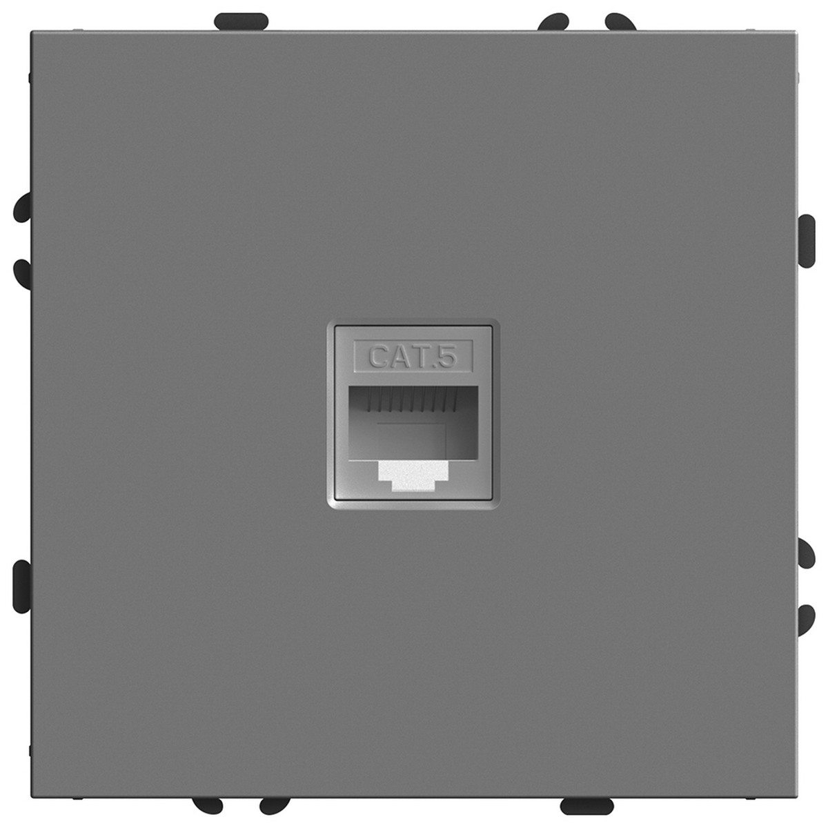 Эмили - Розетки и выключатели Stekker Розетка компьютерная 1-ая RJ-45 STEKKER Эмили RST00-5117-10 платиново-серый soft touch 49951