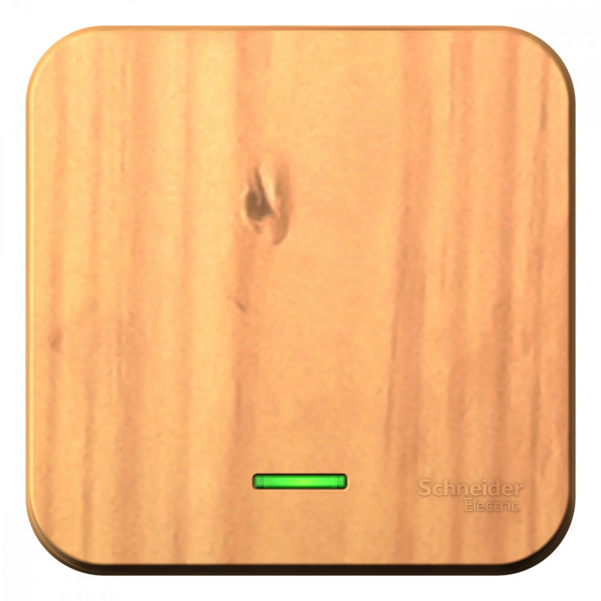 Blanca ясень розетки и выключатели Выключатель SE Blanca 1-клавишный Ясень наружный с подсветкой изолир. пластина BLNVA101115