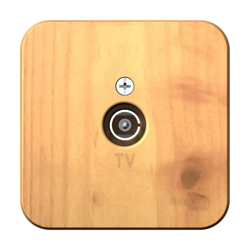 Blanca ясень розетки и выключатели Розетка SE Blanca TV Ясень наружный изолир. пластина BLNTA000015