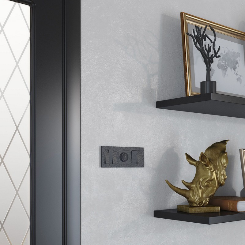 Werkel Черный Hammer механизмы Набор клавиш Werkel для выключателя трехклавишного (hammer черный) W1239008