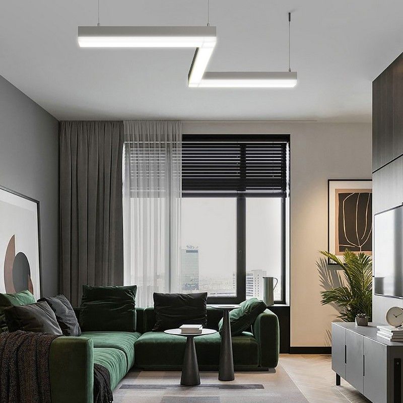 Линейные светодиодные светильники Светильник светодиодный Feron AL4020 линейный 12W 4000K белый 48212 