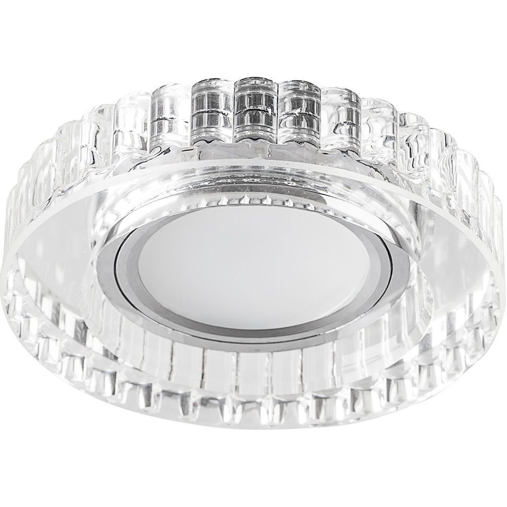 Светильники встраиваемые распродажа Светильник встраиваемый Feron CD985 с LED подсветкой MR16 прозрачный 32662 