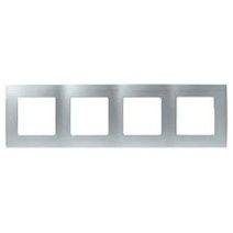 Legrand Etika Алюминий Рамка Legrand Etika алюминий 4-ая 672554